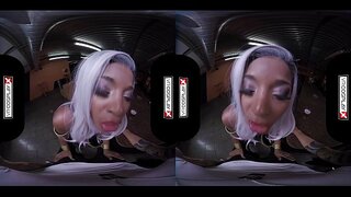 VR Kosple X Jasmine Webb nan Bouch Pussy Vlope yo Alantou Dick Ou