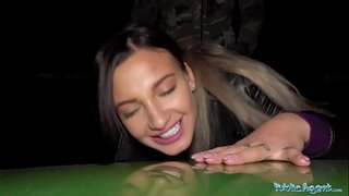 PublicAgent ਲੂੰਡ ਵੱਡੀ ਛਾਤੀ ਵਾਲੀ hottie ਵਿਚ ਬਾਹਰੀ ਸ਼ਾਮ ਨੂੰ ਅਤੇ ਲੂੰਡ ਮੂਹ ਚ ਚੁਦਾਈ