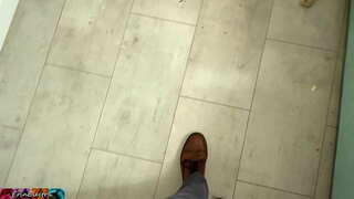 Plavuša, velike sise sekretarica daje šef je pušenje